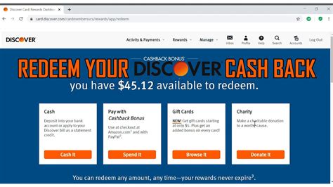 using cashback bonus to pay discover card smart idea|discover cashback card redeem.